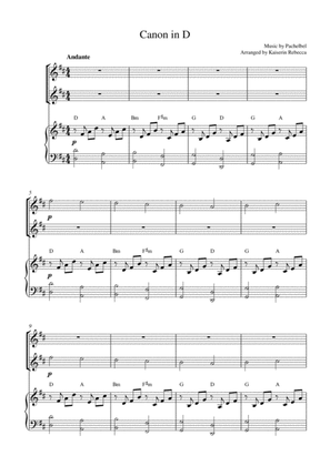 Canon in D (flute duet and piano accompaniment)