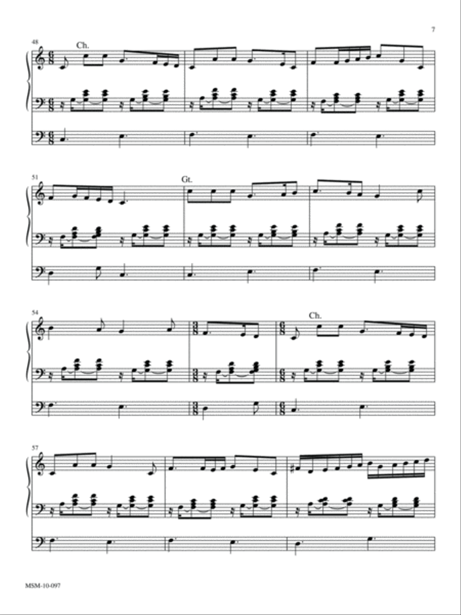 A Mighty Fortress Organ scores gallery preview page 6