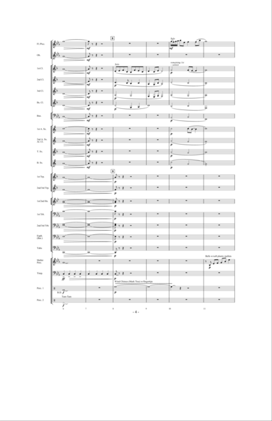 Forever Shining Concert Band scores gallery preview page 3