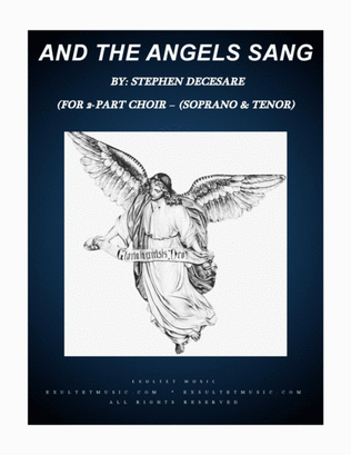 Book cover for And The Angels Sang (for 2-part choir - (Soprano and Tenor)