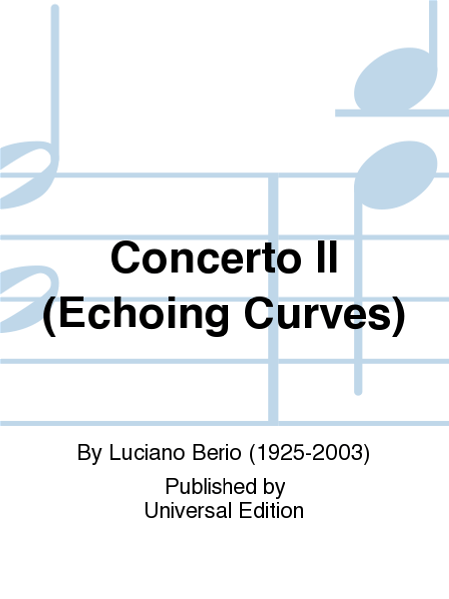 Concerto II (Echoing Curves) School and Community scores gallery preview page 1