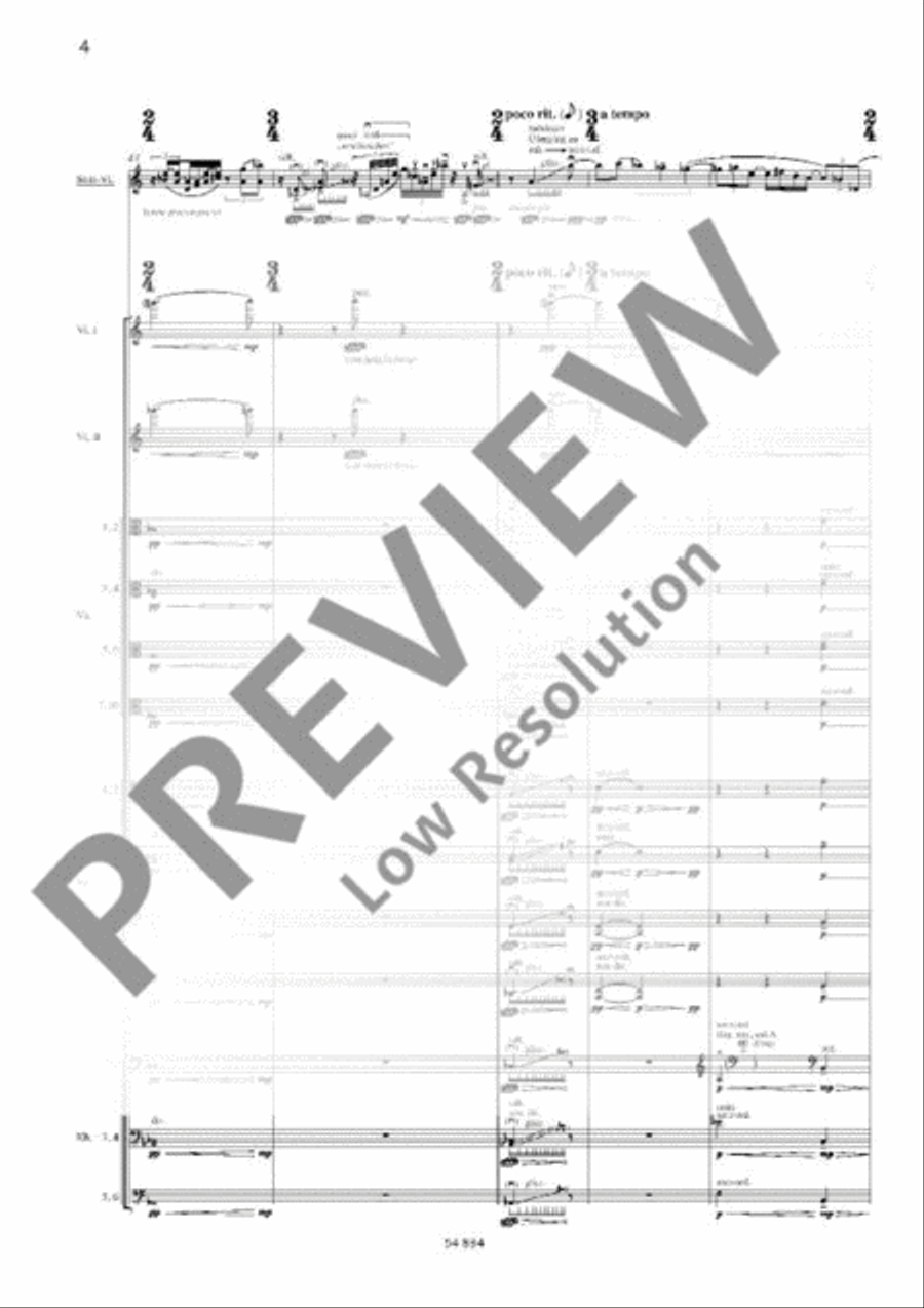 Violin Concerto Orchestra scores gallery preview page 7