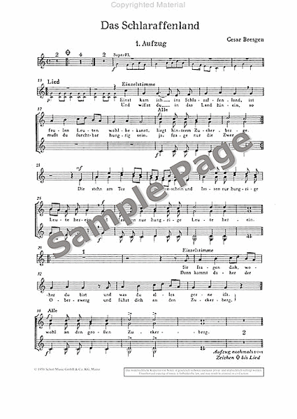 Schraffenland Chorus Score