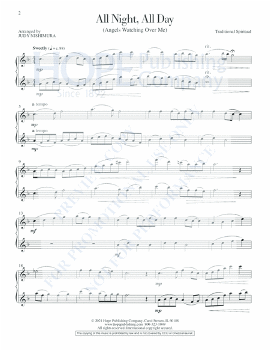 Soaring Spirits Flute Duet scores gallery preview page 7