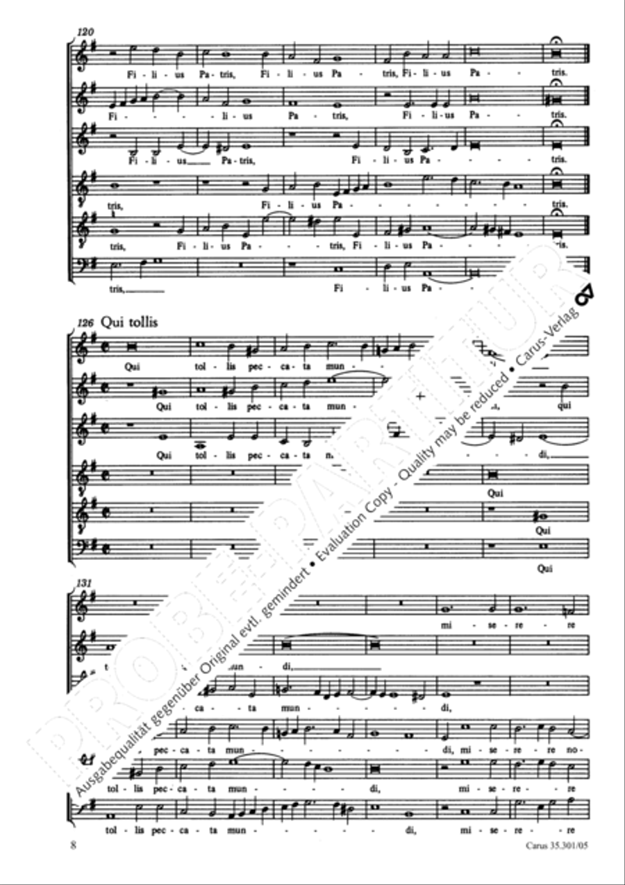 Missa brevis Choir scores gallery preview page 9