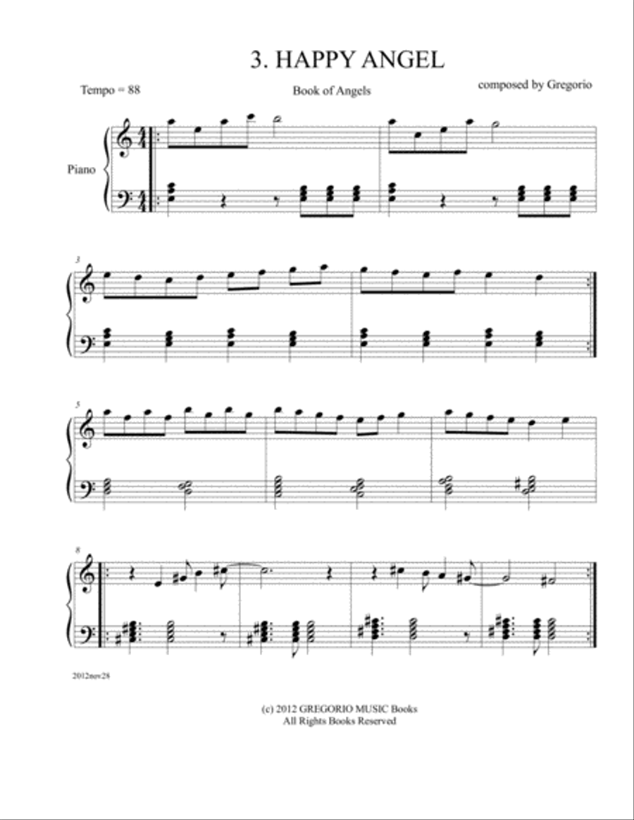 Book of Angels Piano Solo scores gallery preview page 5