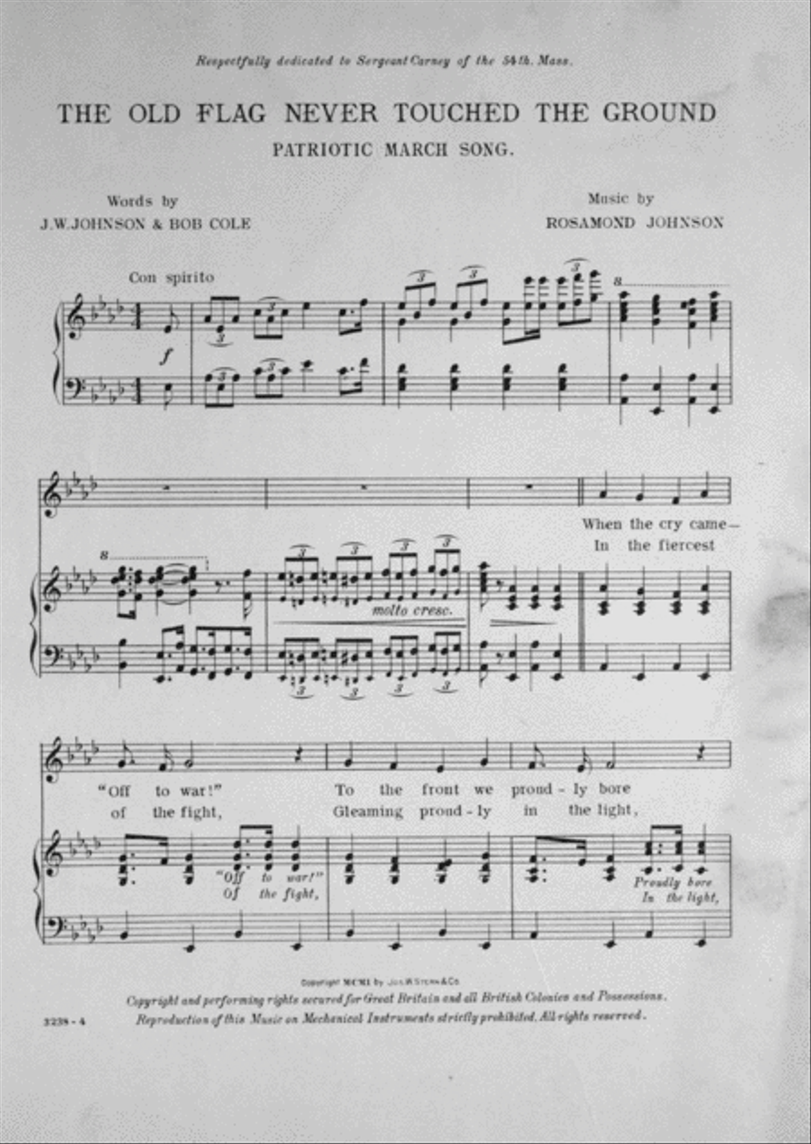 The Old Flag Never Touched the Ground. A Stirring American Song Voice scores gallery preview page 2