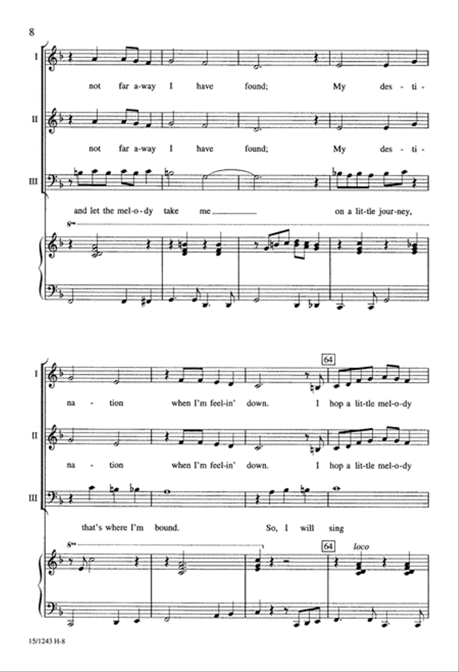 Ragtime Town Unison Choir scores gallery preview page 8