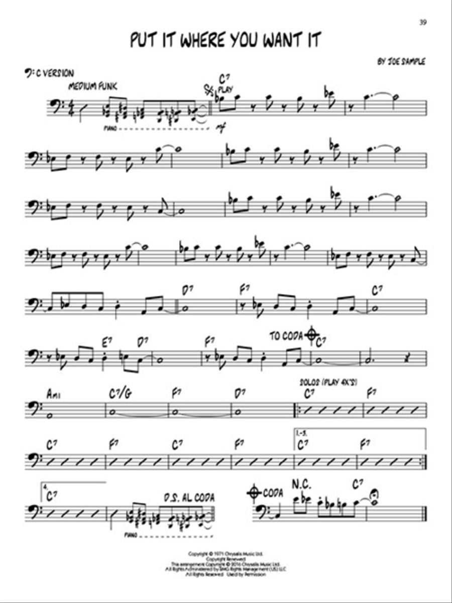 Jazz/Funk C Instrument scores gallery preview page 5