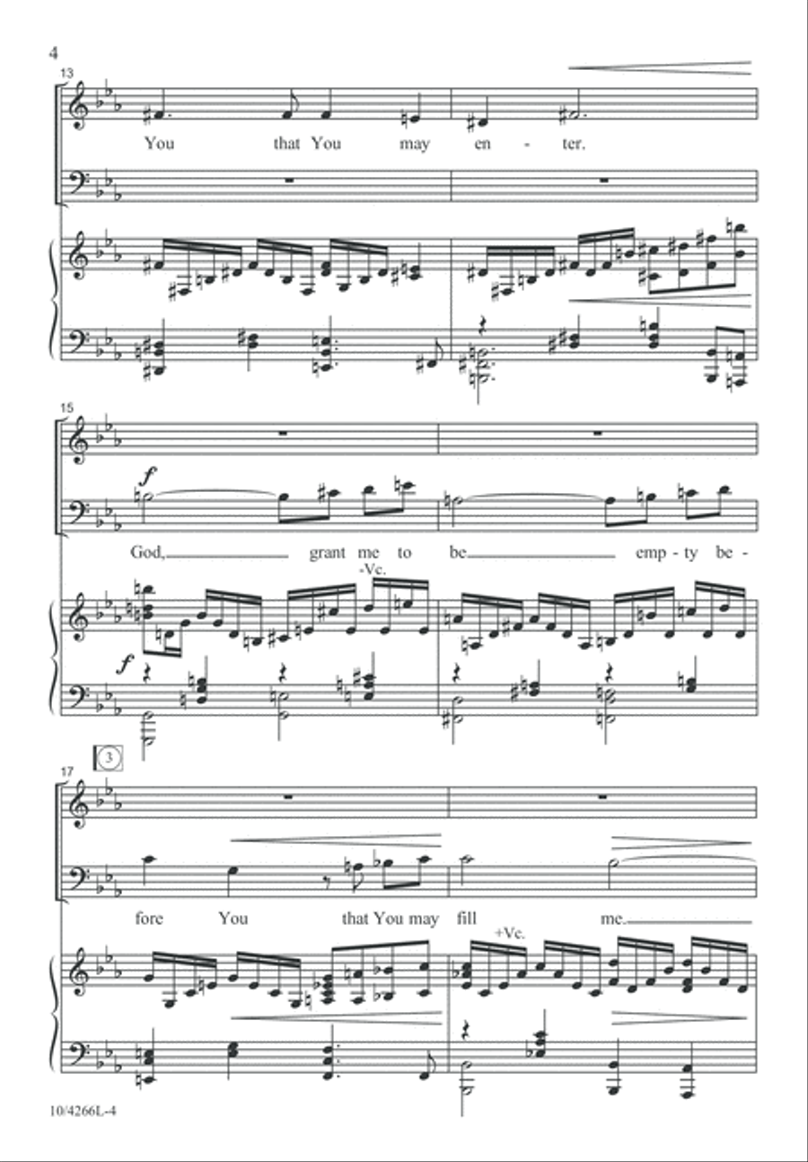 God, Grant Me to Be Silent 3-Part scores gallery preview page 4