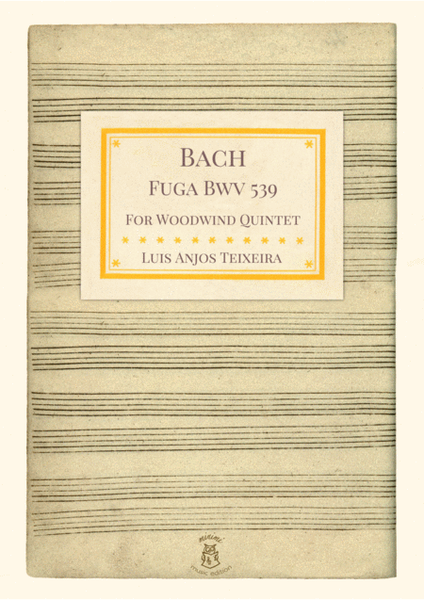 Bach Fuga BWV 539 For Woodwind Quintet image number null