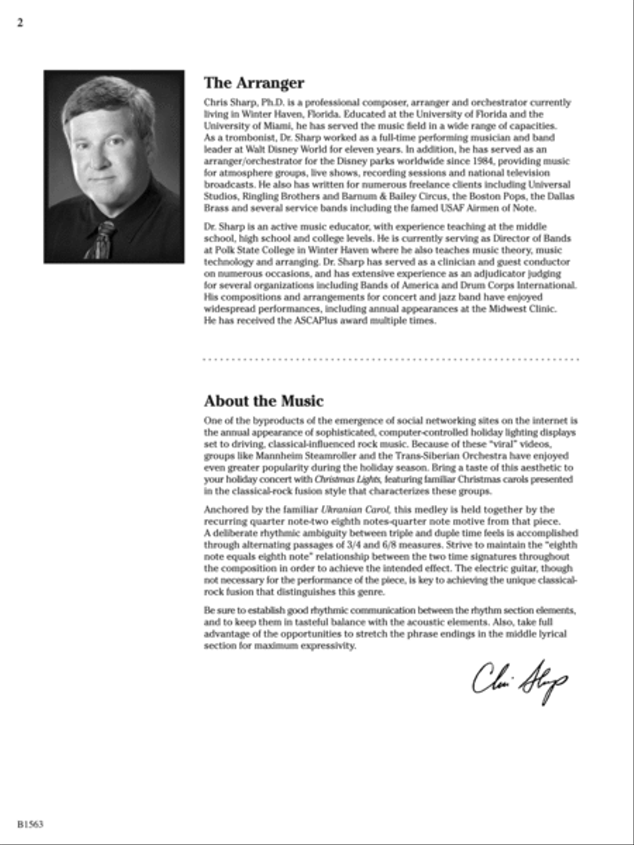 Christmas Lights: Score Concert Band scores gallery preview page 2