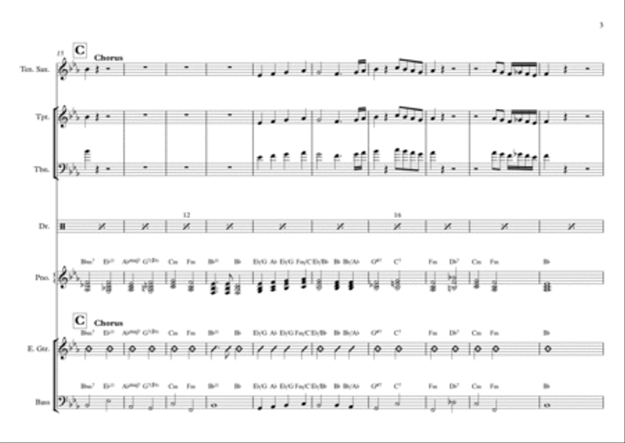 Angels From The Realms of Glory - Contemporary Arrangement Jazz Ensemble scores gallery preview page 3