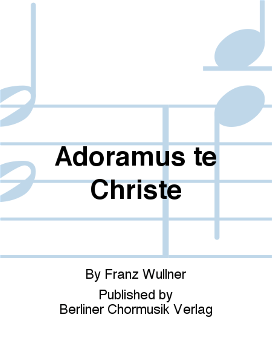 Adoramus te Christe TTBB scores gallery preview page 1