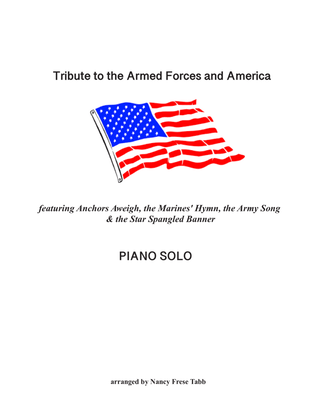 Book cover for Tribute to the Armed Forces and America arranged for Piano Solo