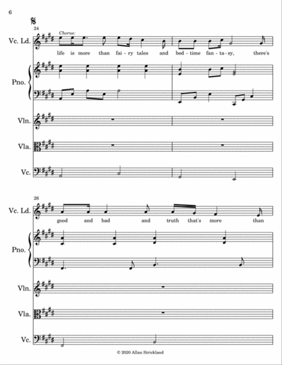 Lullaby of Hope Strings Small Ensemble scores gallery preview page 6
