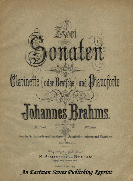 Sonata for Clarinet Op. 120
