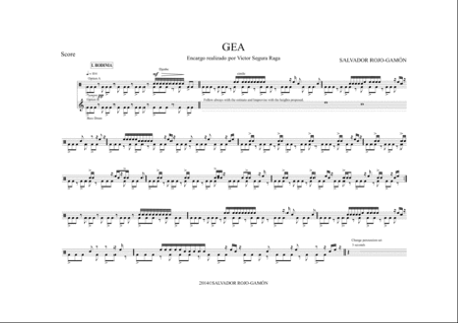 GEA (For percussion) Percussion scores gallery preview page 3