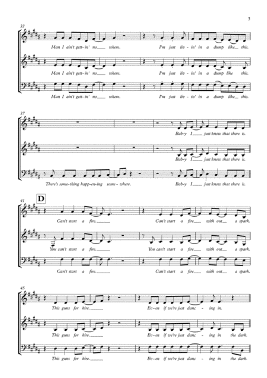 Dancing In The Dark Dancing In The Dark 3-Part scores gallery preview page 3
