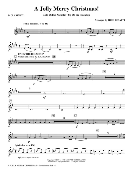 A Jolly Merry Christmas - Bb Clarinet 2