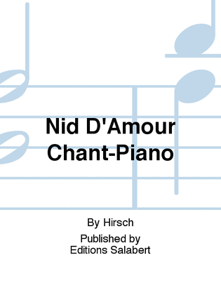 Nid D'Amour Chant-Piano