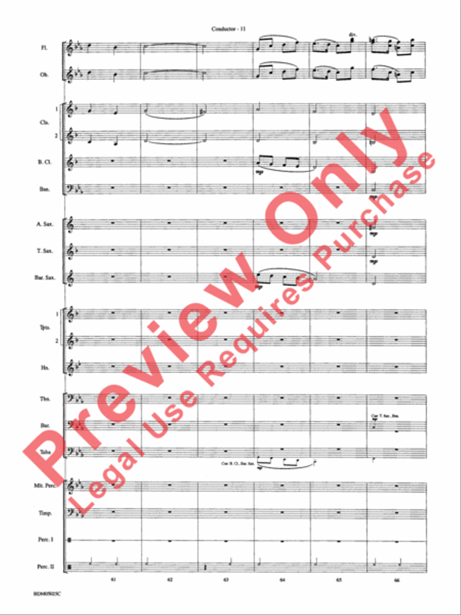 Fanfare for a New Age Concert Band scores gallery preview page 14