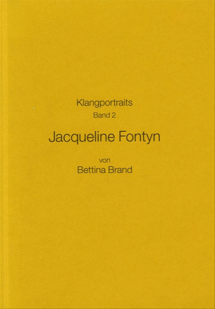 Jacqueline Fontyn. Klangportrait II School and Community scores gallery preview page 1