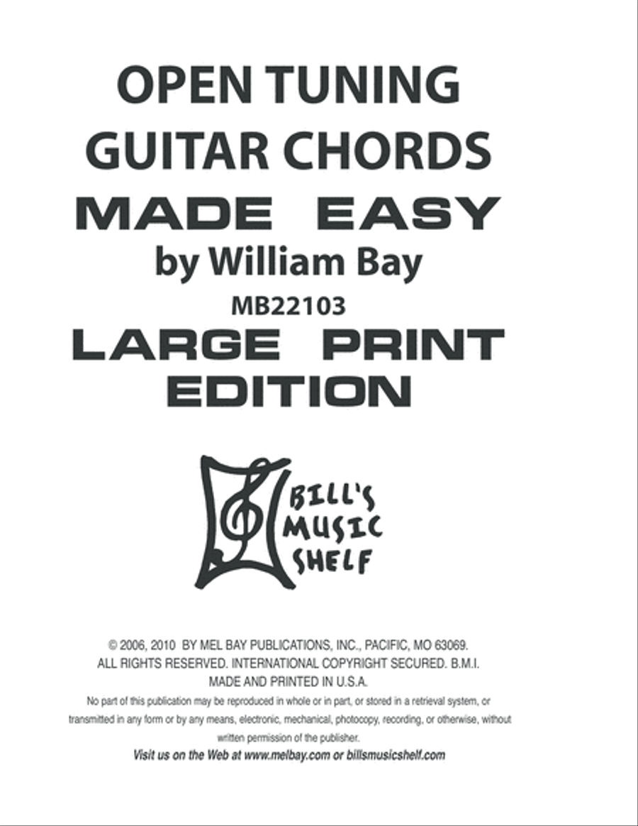 Open Tuning Guitar Chords Made Easy Acoustic Guitar scores gallery preview page 2