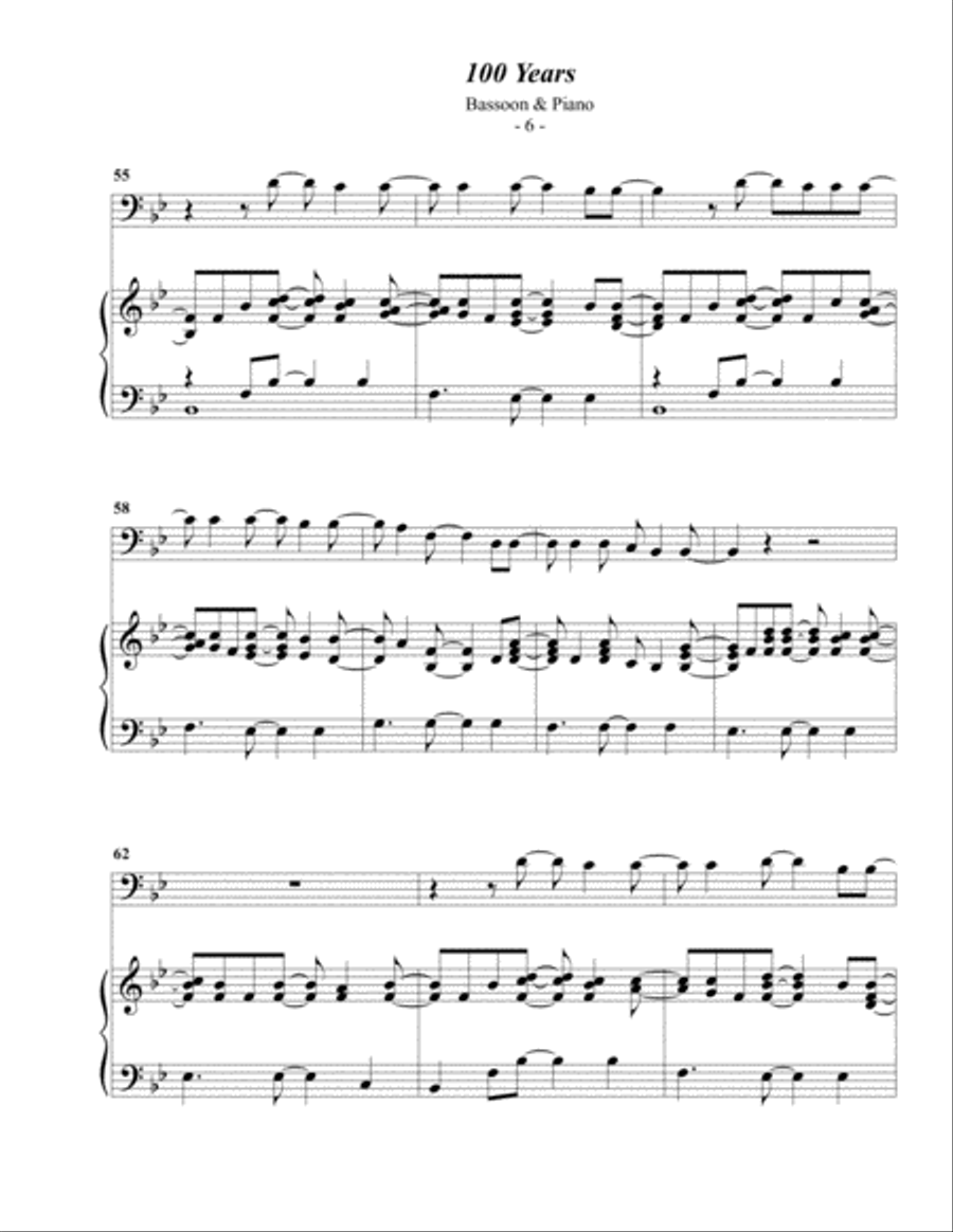 100 Years Bassoon Solo scores gallery preview page 6
