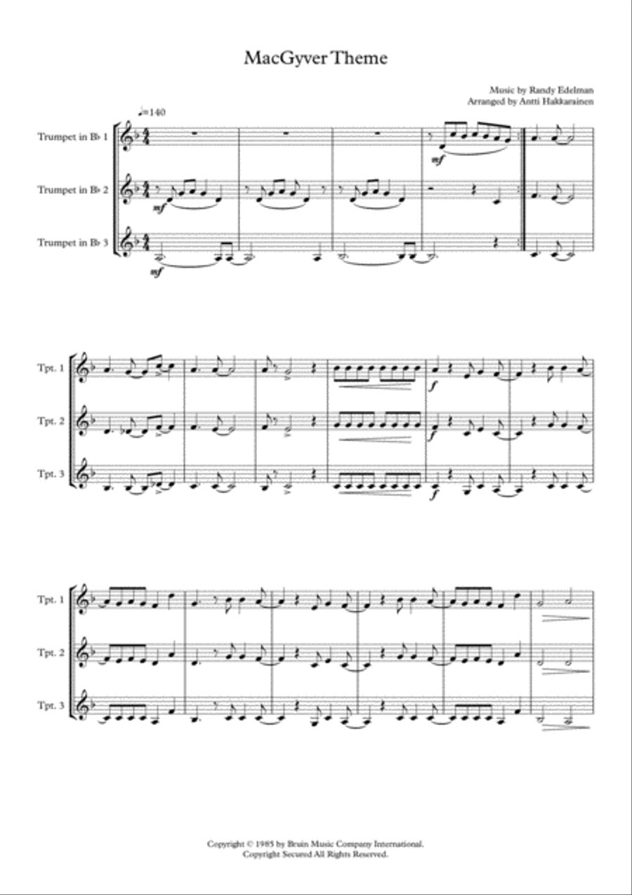 Macgyver - Theme Macgyver - Theme Brass Ensemble scores gallery preview page 2