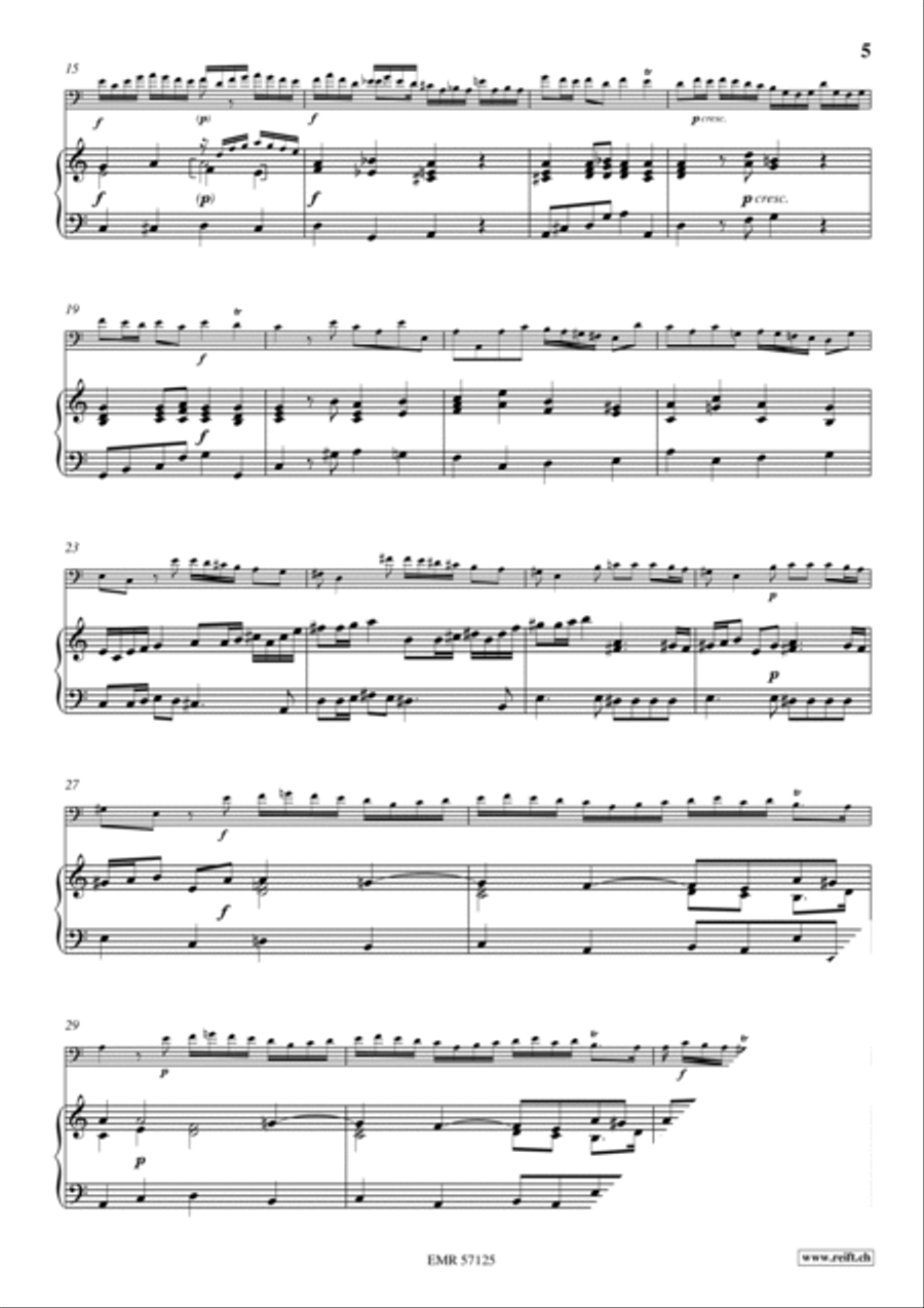 Sonata No. 3 Bassoon Solo scores gallery preview page 6