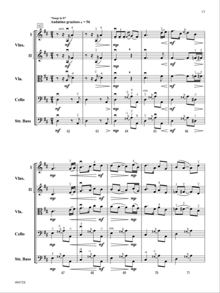 Fantasía Española Fantasía Española String Orchestra scores gallery preview page 14