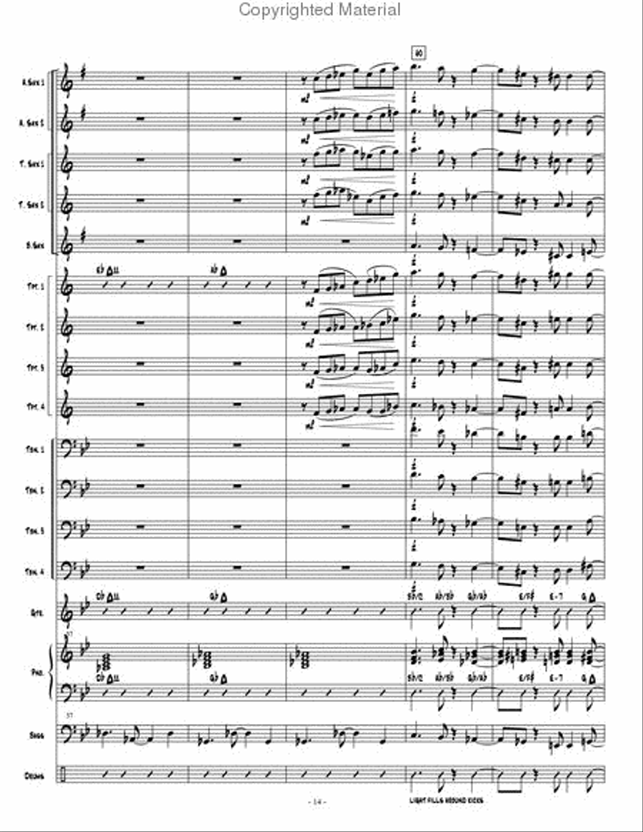 Dark Obsedian Jazz Ensemble scores gallery preview page 15