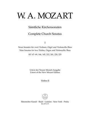 Book cover for Samtliche Kirchensonaten, Heft 1