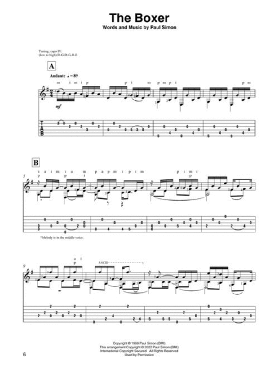Classical Guitar Music for the Solo Performer Acoustic Guitar scores gallery preview page 5