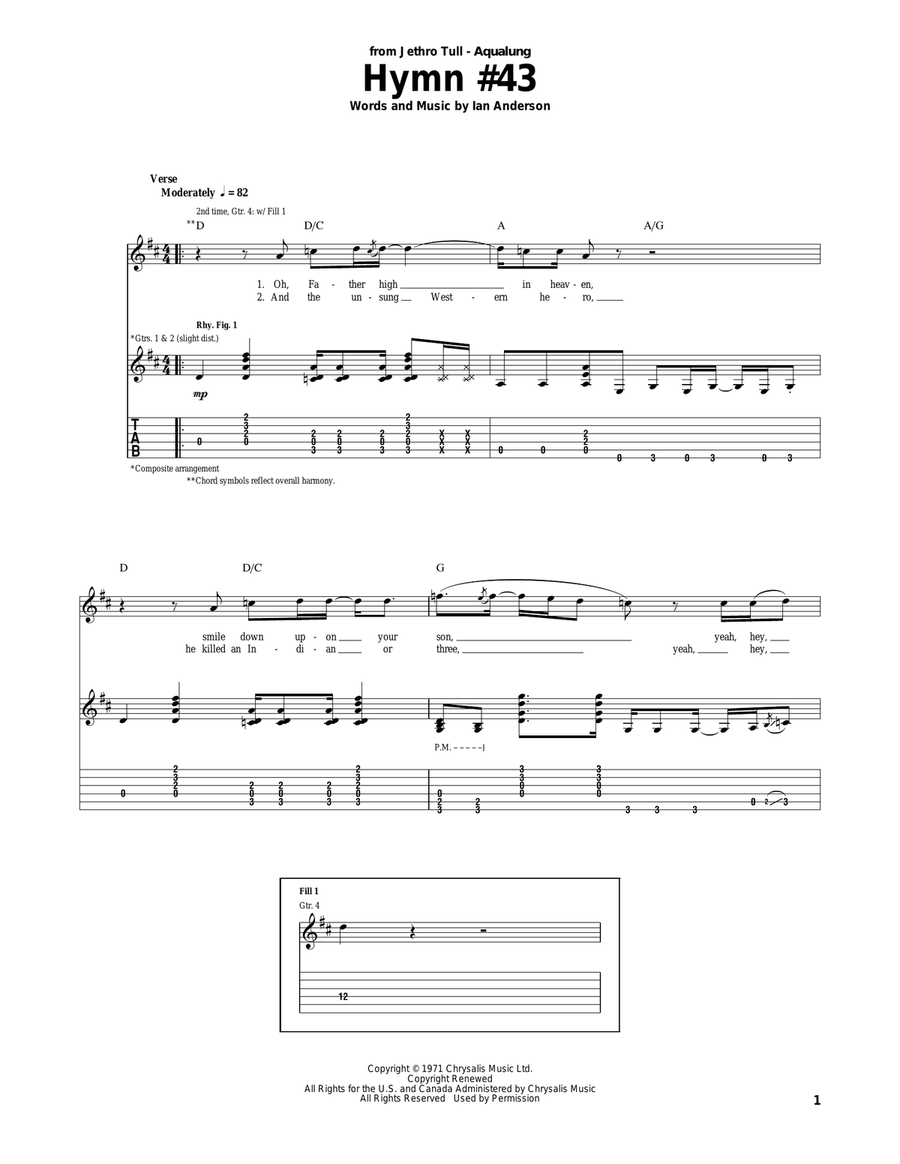 Hymn #43 Hymn #43 Acoustic Guitar scores gallery preview page 1
