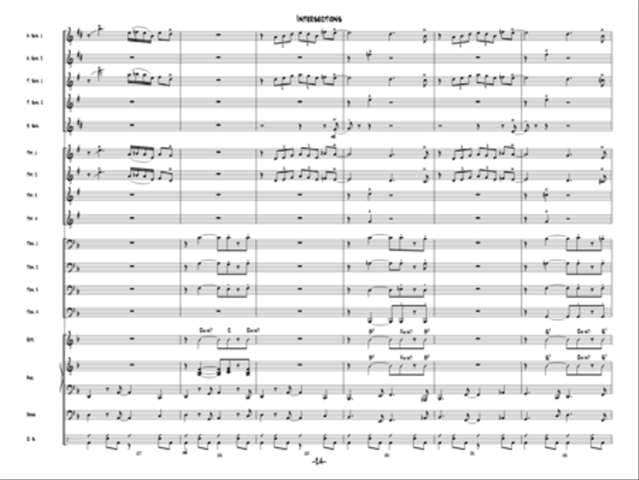 Intersections Jazz Ensemble scores gallery preview page 23