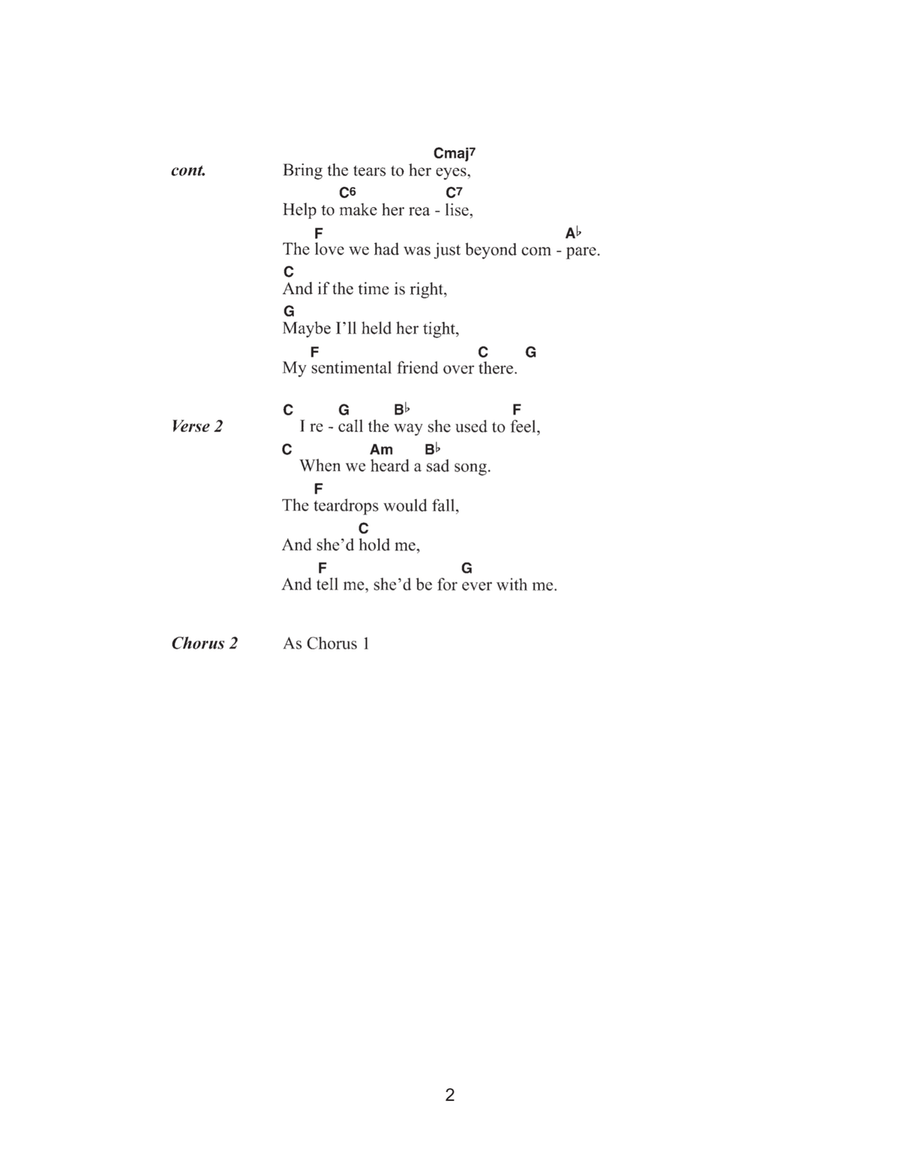 My Sentimental Friend Acoustic Guitar scores gallery preview page 2