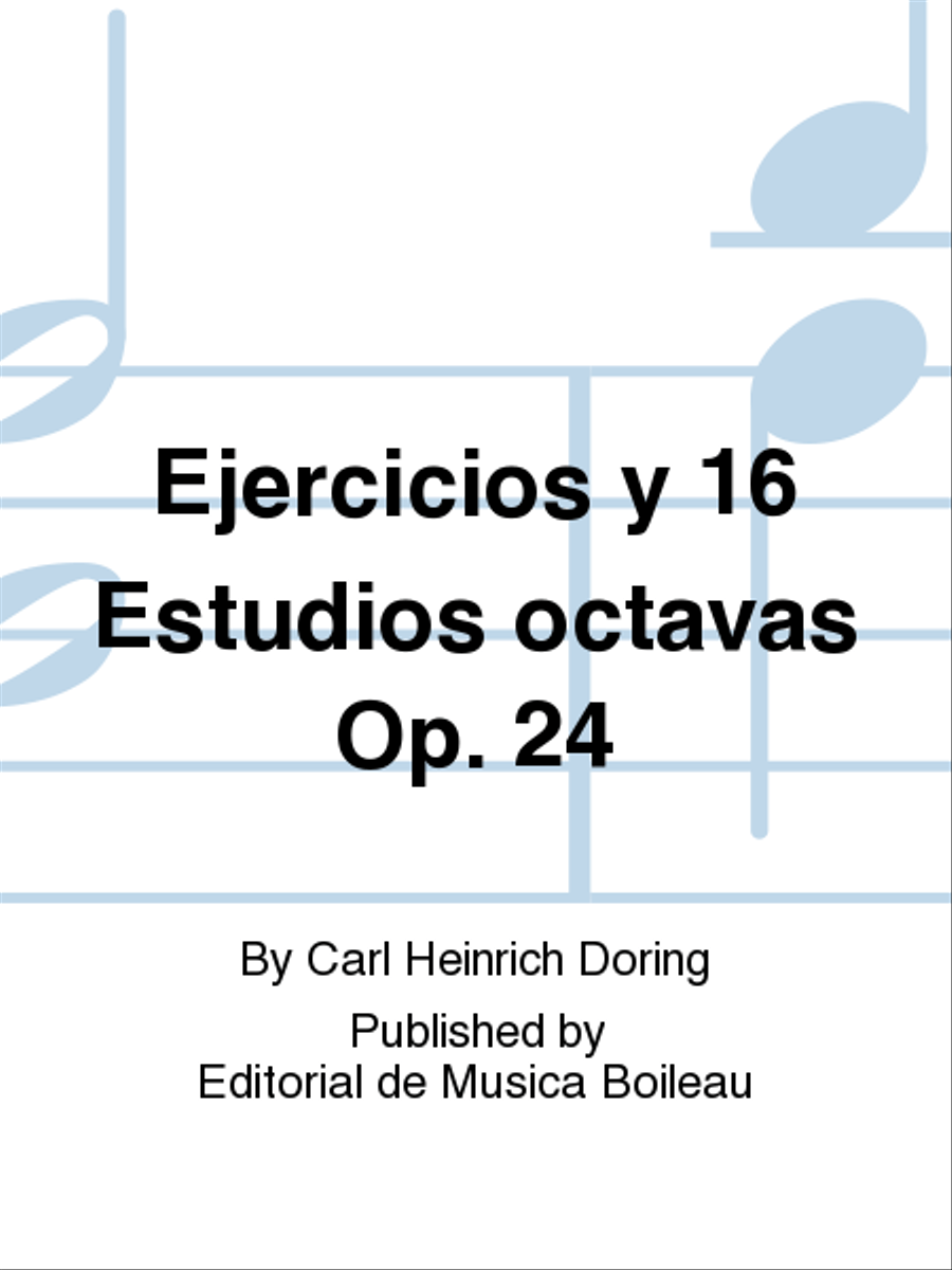 Ejercicios y 16 Estudios octavas Op. 24 Piano Solo scores gallery preview page 1
