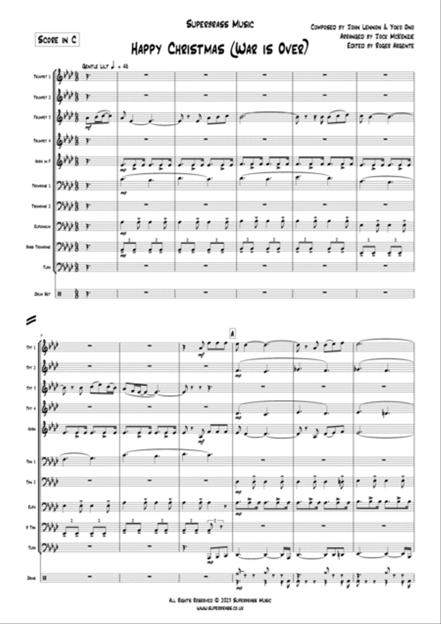 Happy Xmas (war Is Over) Horn scores gallery preview page 3
