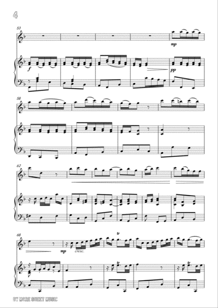 Handel-Qual farfalletta,for Flute and Piano Handel-Qual farfalletta,for Flute and Piano Flute Solo scores gallery preview page 6