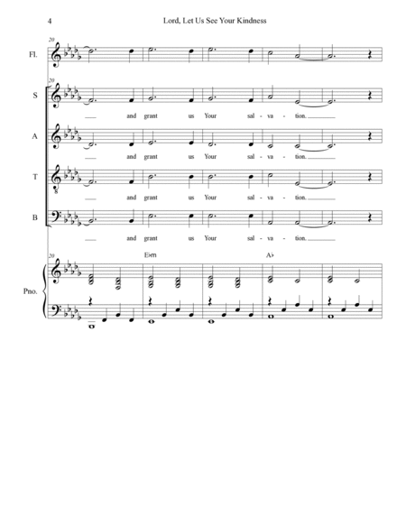Lord, Let Us See Your Kindness (SATB Alternate) image number null