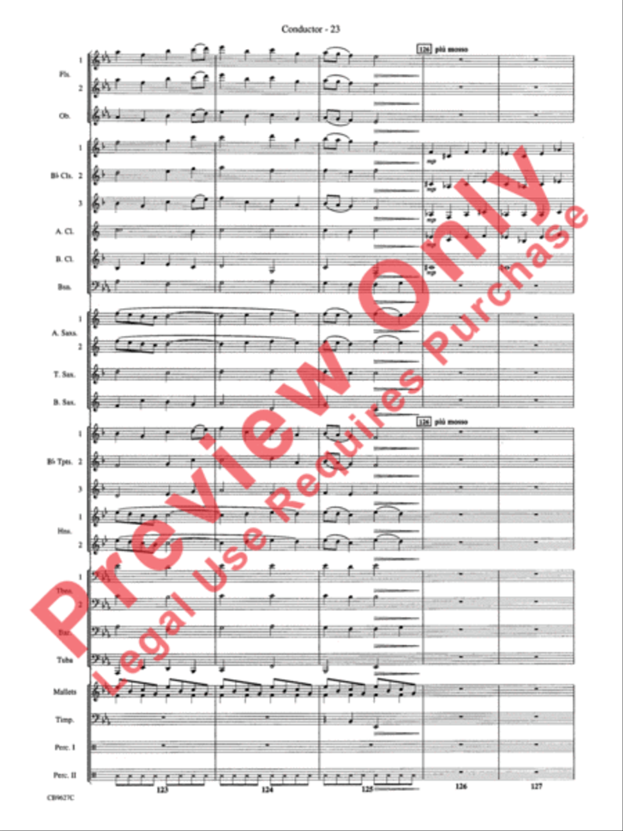 How the Grinch Stole Christmas Concert Band scores gallery preview page 26