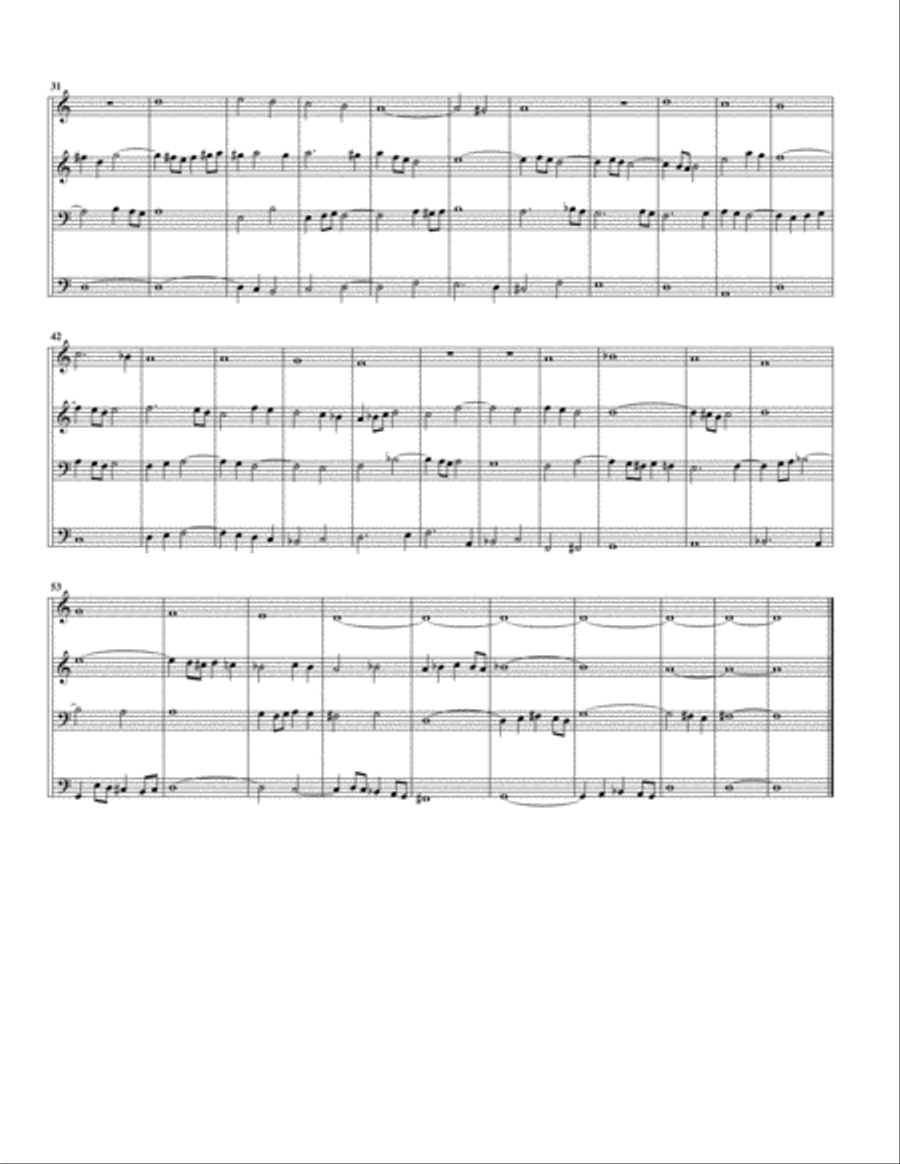 Vater unser im Himmelreich, BWV 737 (arrangement for 4 recorders) Recorder scores gallery preview page 2