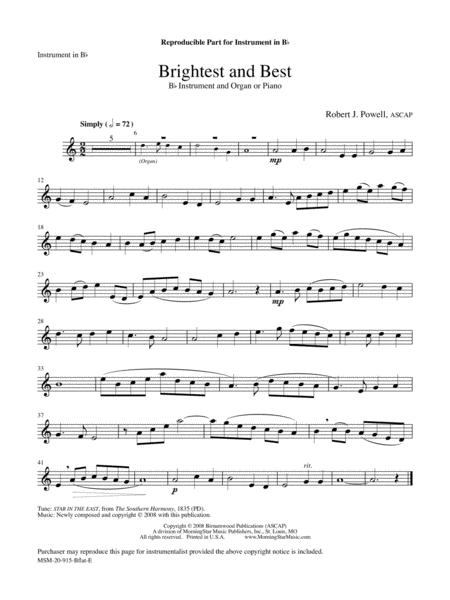 Reflections throughout the Church Year: Nine Pieces for Solo Instrument and Organ or Piano (Downloadable B-flat Instrumental Part)