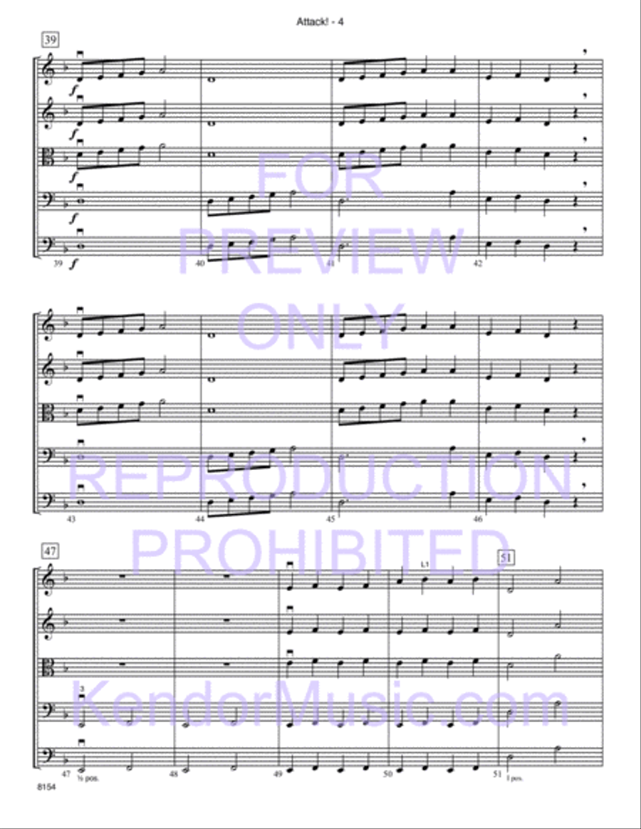 Attack! Attack! String Orchestra scores gallery preview page 5