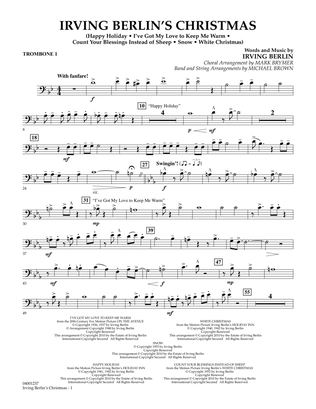 Irving Berlin's Christmas (Medley) - Trombone 1