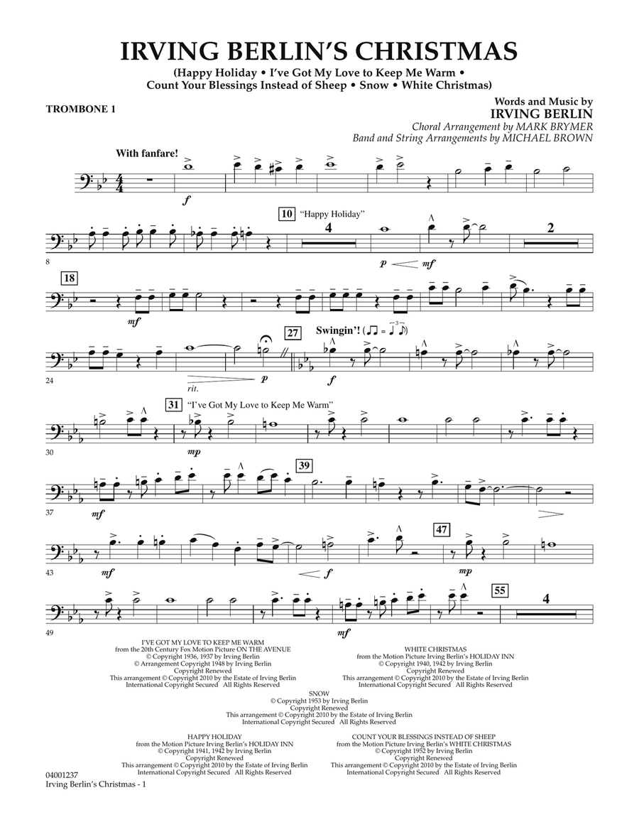 Irving Berlin's Christmas (Medley) - Trombone 1