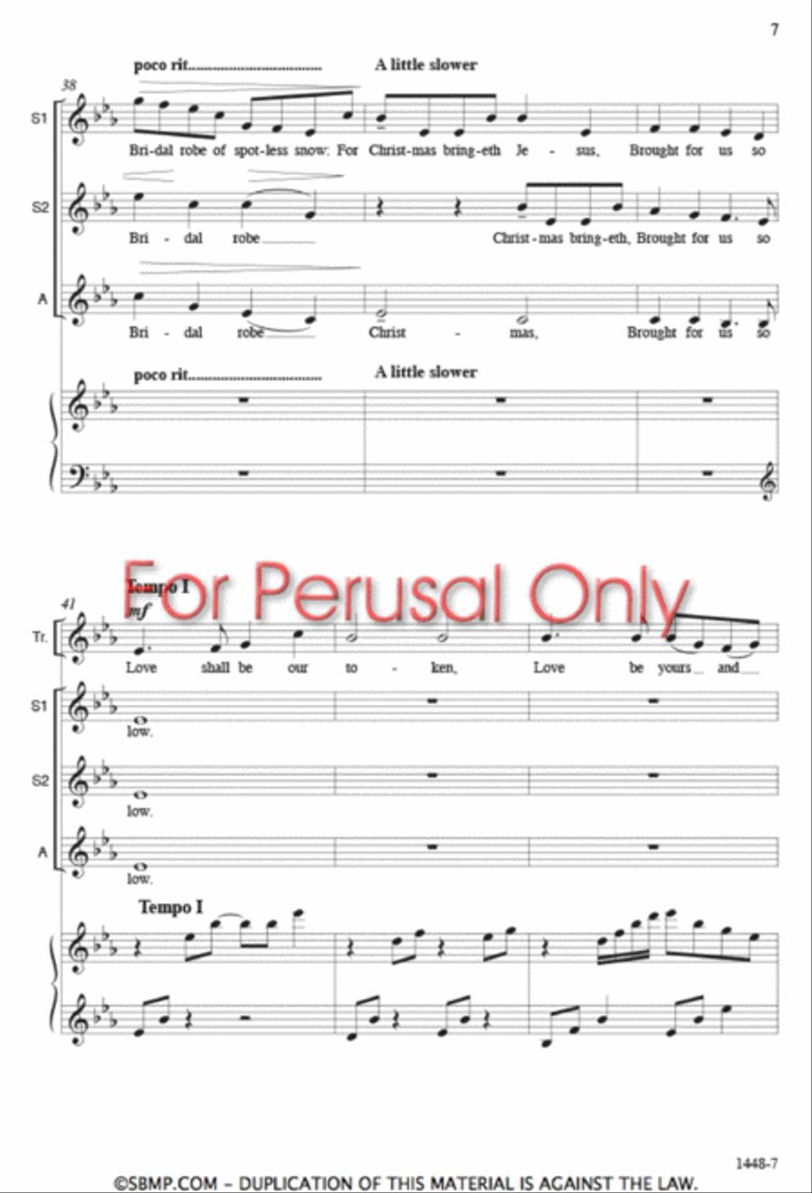 Christmastide - SSA Octavo SSA scores gallery preview page 6