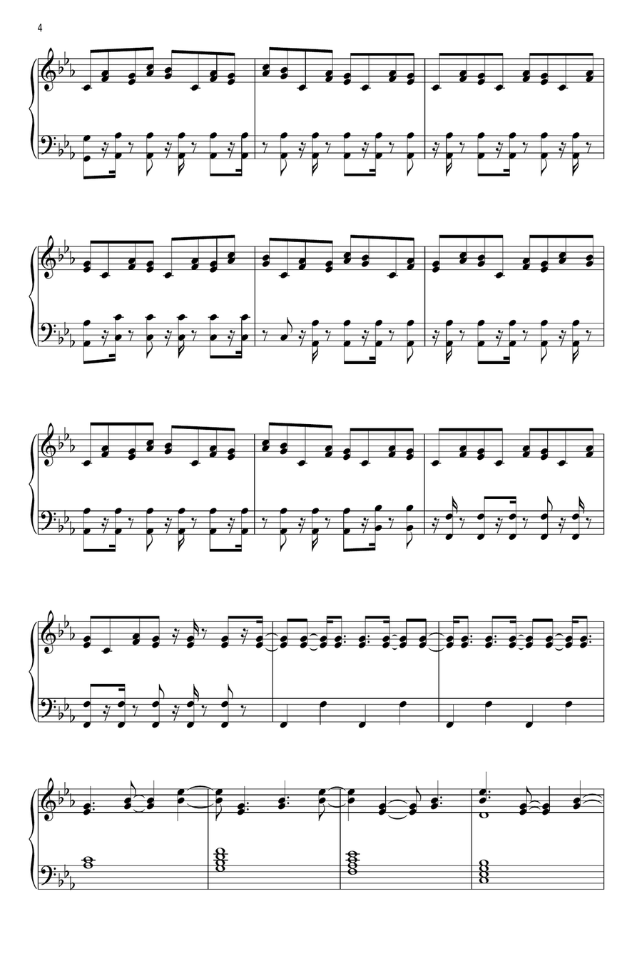 Polyrhythm Piano Solo scores gallery preview page 4